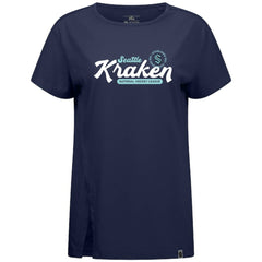 Seattle Kraken Levelwear Women's Influx Monument T-Shirt - Deep Sea Blue T-shirts