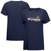 Nashville Predators Levelwear Women's Influx Monument T-Shirt - Navy T-shirts