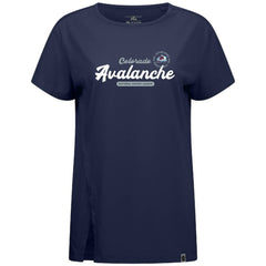 Colorado Avalanche Levelwear Women's Influx Monument T-Shirt - Navy T-shirts