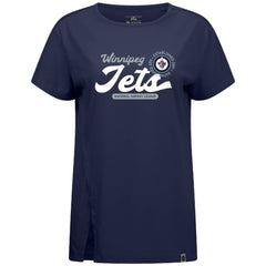 Winnipeg Jets Levelwear Women's Influx Monument T-Shirt - Navy T-shirts