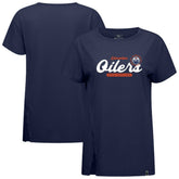 Edmonton Oilers Levelwear Women's Influx Monument T-Shirt - Navy T-shirts