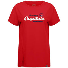 Washington Capitals Levelwear Women's Influx Monument T-Shirt - Red T-shirts