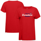 Montreal Canadiens Levelwear Women's Influx Monument T-Shirt - Red T-shirts