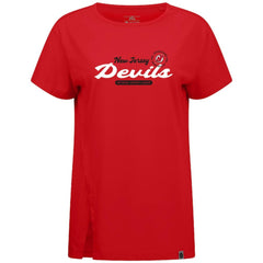 New Jersey Devils Levelwear Women's Influx Monument T-Shirt - Red T-shirts