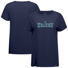 Seattle Kraken Levelwear Women's Influx Journey T-Shirt - Deep Sea Blue T-shirts