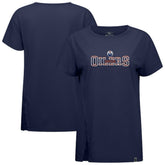 Edmonton Oilers Levelwear Women's Influx Journey T-Shirt - Navy T-shirts