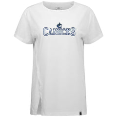 Vancouver Canucks Levelwear Women's Influx Journey T-Shirt - White T-shirts