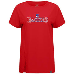 New York Rangers Levelwear Women's Influx Journey T-Shirt - Red T-shirts