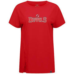 New Jersey Devils Levelwear Women's Influx Journey T-Shirt - Red T-shirts