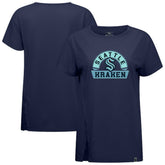 Seattle Kraken Levelwear Women's Influx Banner Arch T-Shirt - Deep Sea Blue T-shirts