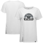 Los Angeles Kings Levelwear Women's Influx Banner Arch T-Shirt - White T-shirts