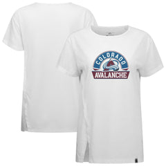 Colorado Avalanche Levelwear Women's Influx Banner Arch T-Shirt - White T-shirts