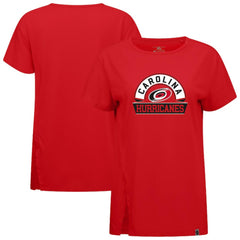 Carolina Hurricanes Levelwear Women's Influx Banner Arch T-Shirt - Red T-shirts