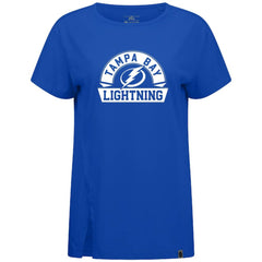 Tampa Bay Lightning Levelwear Women's Influx Banner Arch T-Shirt - Royal T-shirts