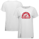 Detroit Red Wings Levelwear Women's Influx Banner Arch T-Shirt - White T-shirts