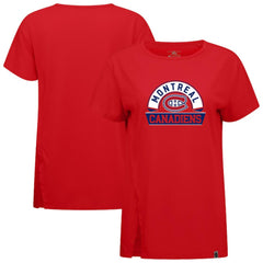 Montreal Canadiens Levelwear Women's Influx Banner Arch T-Shirt - Red T-shirts