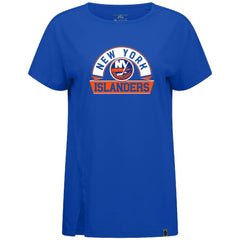New York Islanders Levelwear Women's Influx Banner Arch T-Shirt - Royal T-shirts