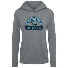Seattle Kraken Levelwear Women's Relay Banner Arch Pullover Hoodie - Gray Hoodies