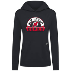New Jersey Devils Levelwear Women's Relay Banner Arch Pullover Hoodie - Black Jerseys