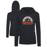 Philadelphia Flyers Levelwear Women's Relay Banner Arch Pullover Hoodie - Black Hoodies