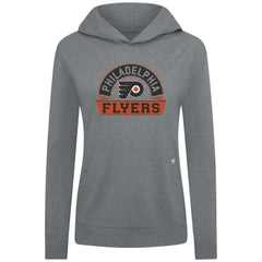 Philadelphia Flyers Levelwear Women's Relay Banner Arch Pullover Hoodie - Gray Hoodies