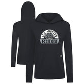 Los Angeles Kings Levelwear Women's Relay Banner Arch Pullover Hoodie - Black Hoodies