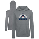Winnipeg Jets Levelwear Women's Relay Banner Arch Pullover Hoodie - Gray Hoodies