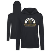 Vegas Golden Knights Levelwear Women's Relay Banner Arch Pullover Hoodie - Black Hoodies