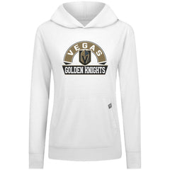 Vegas Golden Knights Levelwear Women's Relay Banner Arch Pullover Hoodie - White Hoodies