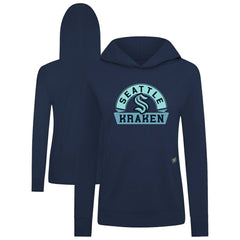 Seattle Kraken Levelwear Women's Relay Banner Arch Pullover Hoodie - Deep Sea Blue Hoodies