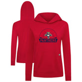 Florida Panthers Levelwear Women's Relay Banner Arch Pullover Hoodie - Red Hoodies