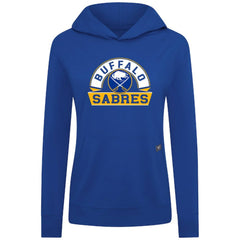 Buffalo Sabres Levelwear Women's Relay Banner Arch Pullover Hoodie - Royal Hoodies