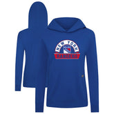 New York Rangers Levelwear Women's Relay Banner Arch Pullover Hoodie - Royal Hoodies
