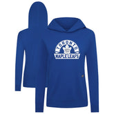 Toronto Maple Leafs Levelwear Women's Relay Banner Arch Pullover Hoodie - Royal Hoodies