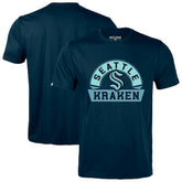 Seattle Kraken Levelwear Richmond Banner Arch T-Shirt - Navy T-shirts