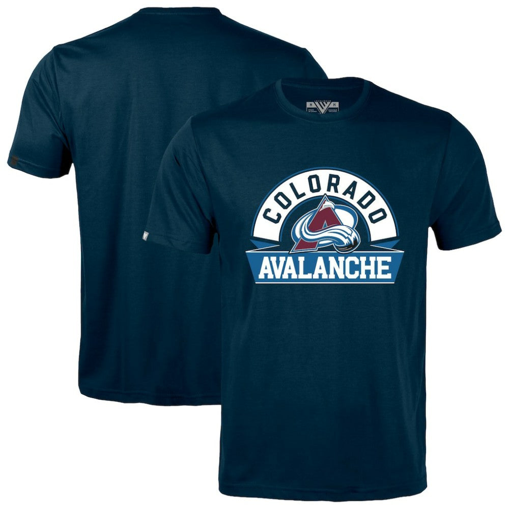 Colorado Avalanche Levelwear Richmond Banner Arch T-Shirt - Navy T-shirts