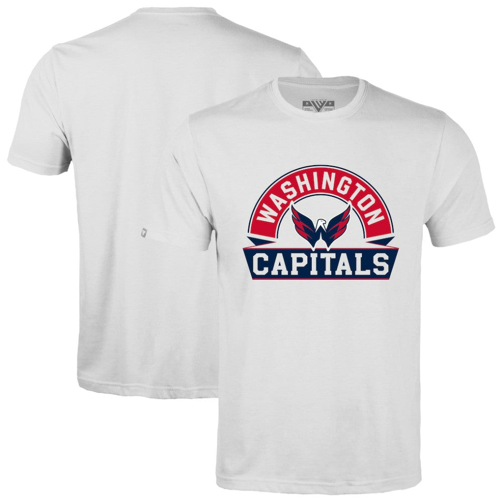 Washington Capitals Levelwear Richmond Banner Arch T-Shirt - White T-shirts