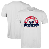 Washington Capitals Levelwear Richmond Banner Arch T-Shirt - White T-shirts