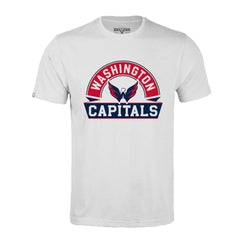 Washington Capitals Levelwear Richmond Banner Arch T-Shirt - White T-shirts