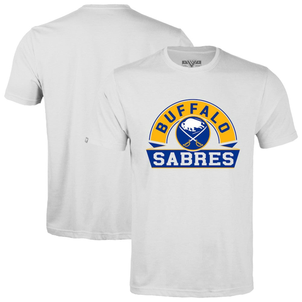 Buffalo Sabres Levelwear Richmond Banner Arch T-Shirt - White T-shirts