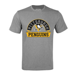 Pittsburgh Penguins Levelwear Richmond Banner Arch T-Shirt - Gray T-shirts