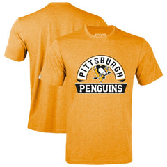 Pittsburgh Penguins Levelwear Richmond Banner Arch T-Shirt - Gold T-shirts