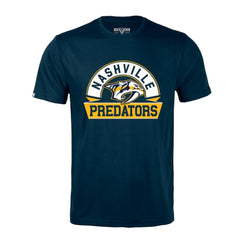 Nashville Predators Levelwear Richmond Banner Arch T-Shirt - Navy T-shirts