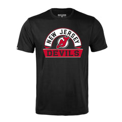 New Jersey Devils Levelwear Richmond Banner Arch T-Shirt - Black T-shirts