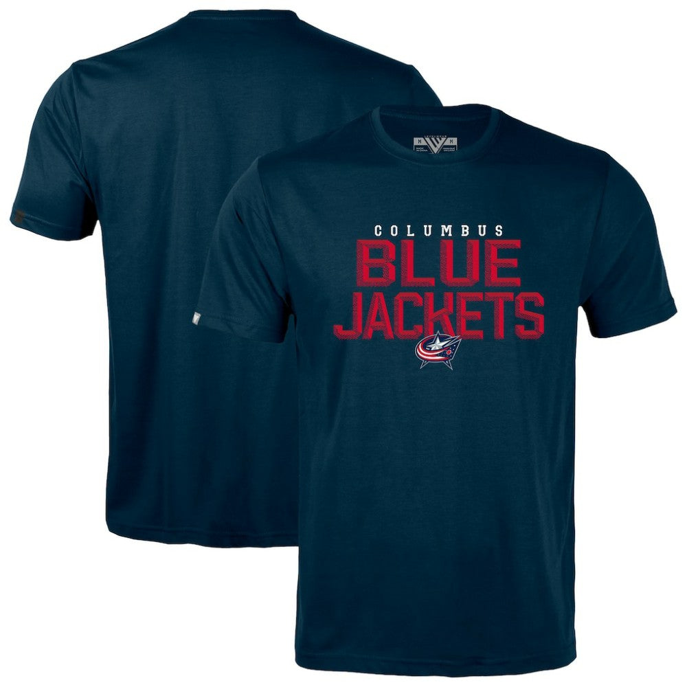 Columbus Blue Jackets Levelwear Richmond Carve T-Shirt - Navy T-shirts