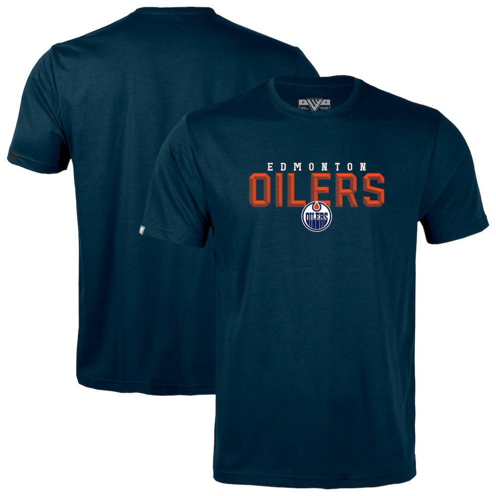 Edmonton Oilers Levelwear Richmond Carve T-Shirt - Navy T-shirts