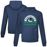 Vancouver Canucks Levelwear Relay Banner Arch Pullover Hoodie - Navy Hoodies