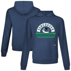 Vancouver Canucks Levelwear Relay Banner Arch Pullover Hoodie - Navy Hoodies