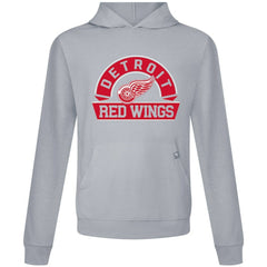 Detroit Red Wings Levelwear Relay Banner Arch Pullover Hoodie - Gray Hoodies