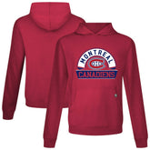 Montreal Canadiens Levelwear Relay Banner Arch Pullover Hoodie - Red Hoodies